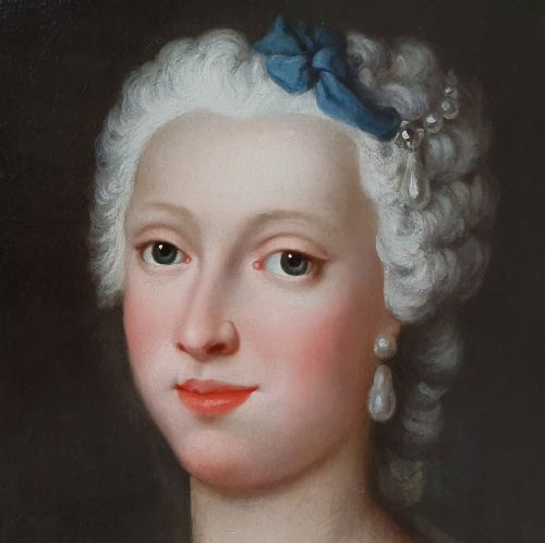 PORTRAIT OF THE DUCHESS OF BRUNSWICKWOLFENBTTEL 17151797 C1730 CIRCLE OF ANTOINE PESNE 16831757 - ADDITIONAL PHOTO 2