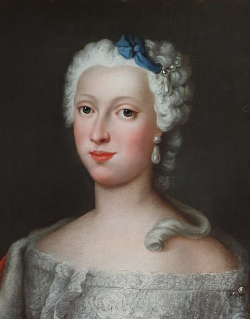 PORTRAIT OF THE DUCHESS OF BRUNSWICKWOLFENBTTEL 17151797 C1730 CIRCLE OF ANTOINE PESNE 16831757 - ADDITIONAL PHOTO 3