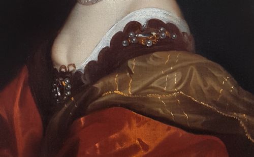 17TH CENTURY PORTRAIT OF THE COUNTESS OF SUNDERLAND 16171684 AFTER ANTHONY VAN DYKE 15991641 - ADDITIONAL PHOTO 4