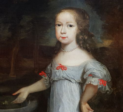 PORTRAIT OF LOUISE DE LVISLERAN C1662 CIRCLE OF ABRAHAM VAN DER TEMPEL C16221672 - ADDITIONAL PHOTO 4