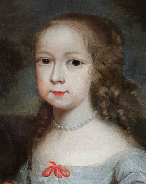 PORTRAIT OF LOUISE DE LVISLERAN C1662 CIRCLE OF ABRAHAM VAN DER TEMPEL C16221672 - ADDITIONAL PHOTO 6