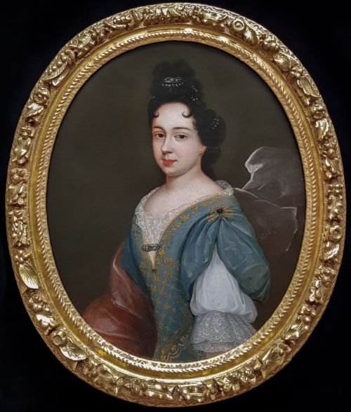 portrait of a lady circa 1680 circle of francois de troy 16451730 - CATEGORY: ANTIQUE ART - DATED 17TH CENTURY