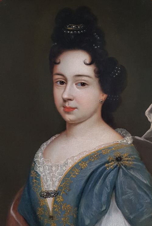 PORTRAIT OF A LADY CIRCA 1680 CIRCLE OF FRANCOIS DE TROY 16451730 - ADDITIONAL PHOTO 4