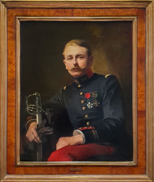 portrait of a french officer c1916 signed dated by paul riquet 18601937 - CATEGORY: ANTIQUE ART - DATED EDWARDIAN
