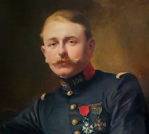 PORTRAIT OF A FRENCH OFFICER C1916 SIGNED DATED BY PAUL RIQUET 18601937 - ADDITIONAL PHOTO 3