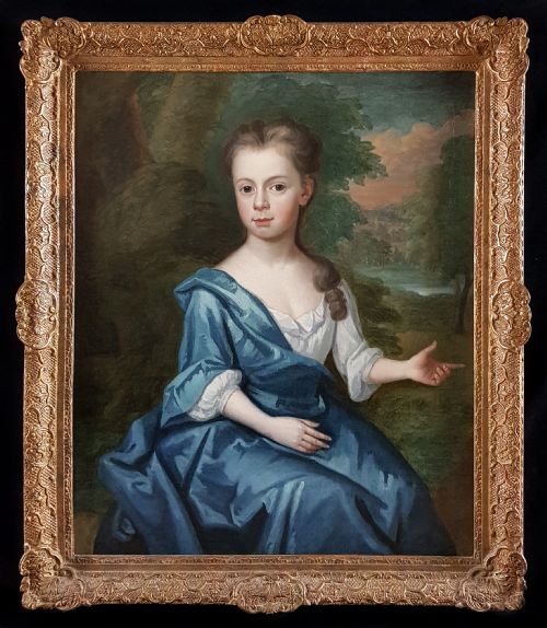 portrait of a young lady c1720 circle of maria verelst 16801744 - CATEGORY: ANTIQUE ART - DATED 18TH CENTURY