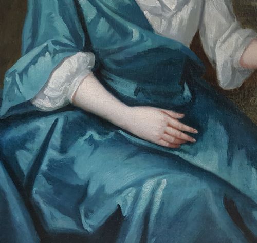 PORTRAIT OF A YOUNG LADY C1720 CIRCLE OF MARIA VERELST 16801744 - ADDITIONAL PHOTO 5