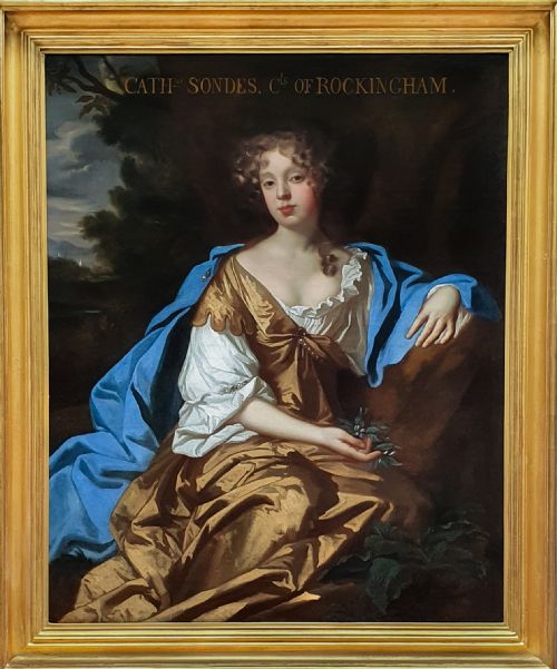 portrait of catherine watson countess of rockington 16581695 c1677 studio of sir peter lely 16181680 - CATEGORY: ANTIQUE ART - DATED 17TH CENTURY