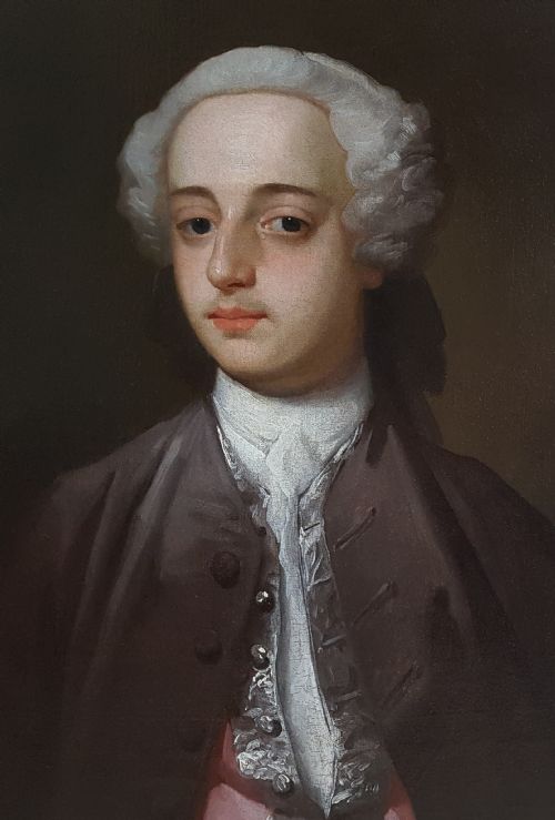 PORTRAIT OF HENRY HARRINGTON C1755 CIRCLE OF WILLIAM HOGARTH 1697 1764 - ADDITIONAL PHOTO 6
