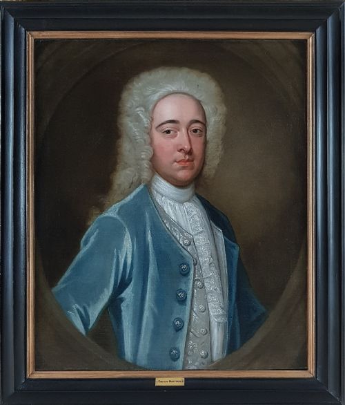 portrait of timothy mortimer signed dated 1720 robert dellow c16961736 - CATEGORY: ANTIQUE ART - DATED 18TH CENTURY