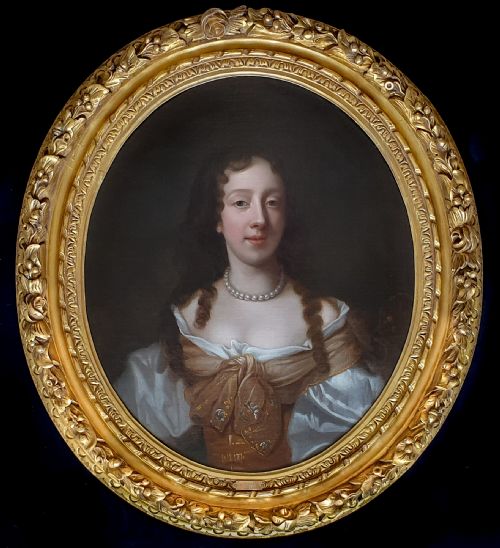 portrait of a lady 17th century follower of sir peter lely 16181680 - CATEGORY: ANTIQUE ART - DATED 17TH CENTURY