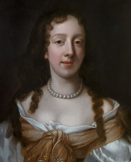 PORTRAIT OF A LADY 17TH CENTURY FOLLOWER OF SIR PETER LELY 16181680 - ADDITIONAL PHOTO 5