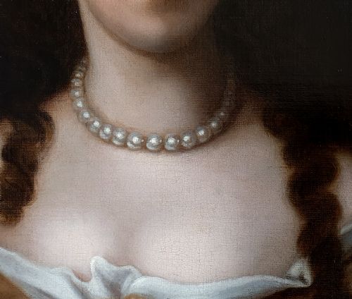 PORTRAIT OF A LADY 17TH CENTURY FOLLOWER OF SIR PETER LELY 16181680 - ADDITIONAL PHOTO 8