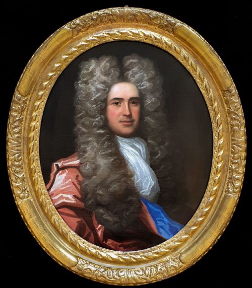 TWO 2 PORTRAITS OF A GENTLEMAN AND LADY C1690S ATTRIBUTED TO JOHN CLOSTERMAN 1660C1711 - ADDITIONAL PHOTO 1