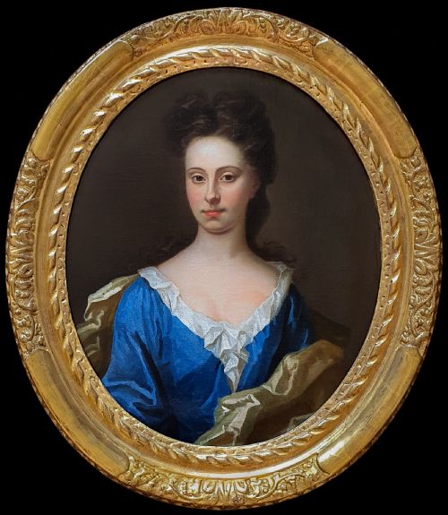 TWO 2 PORTRAITS OF A GENTLEMAN AND LADY C1690S ATTRIBUTED TO JOHN CLOSTERMAN 1660C1711 - ADDITIONAL PHOTO 2