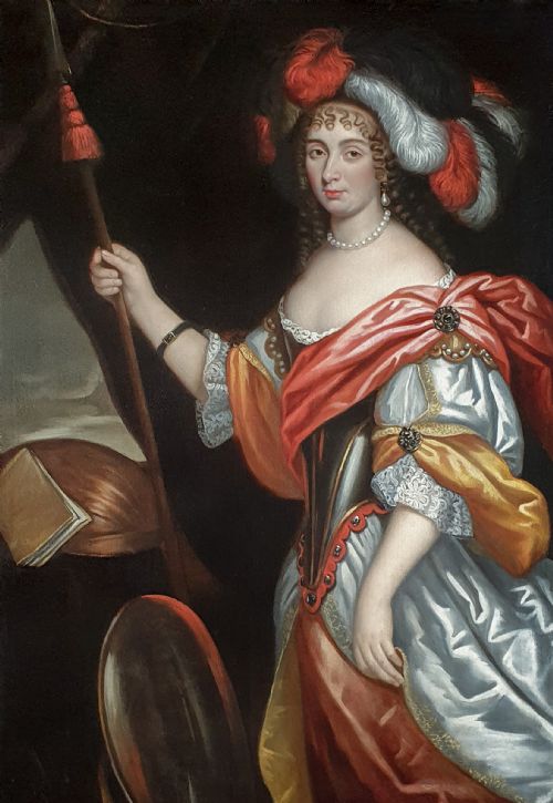 PORTRAIT OF A LADY AS MINERVA C1660 CIRCLE OF JOHANNES MYTENS C16141670 - ADDITIONAL PHOTO 1