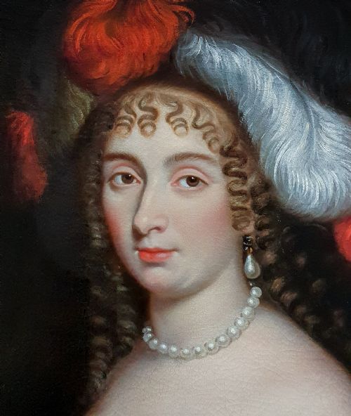 PORTRAIT OF A LADY AS MINERVA C1660 CIRCLE OF JOHANNES MYTENS C16141670 - ADDITIONAL PHOTO 3