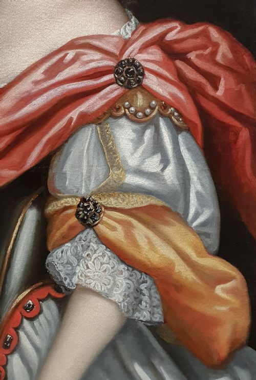 PORTRAIT OF A LADY AS MINERVA C1660 CIRCLE OF JOHANNES MYTENS C16141670 - ADDITIONAL PHOTO 5