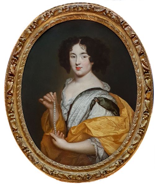 portrait of marie mancini c1660 studio of pierre mignard 16121695 - CATEGORY: ANTIQUE ART - DATED 17TH CENTURY