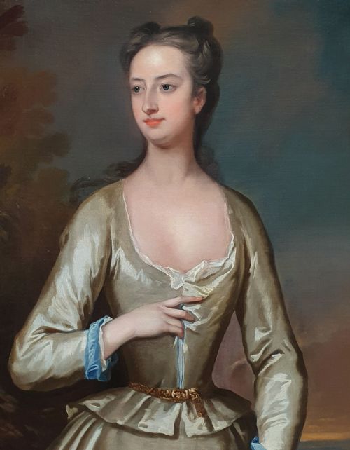 PORTRAIT OF HANNAH CLEMENTS AS A SHEPHERDESS C1730 BY CHARLES JERVAS 16751739 - ADDITIONAL PHOTO 3