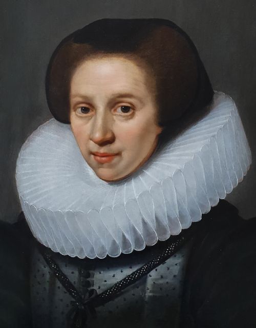 fig 3. Portrait of a Lady circa 1620; Attributed to Michiel Jansz van Mierevelt (1567-1641)