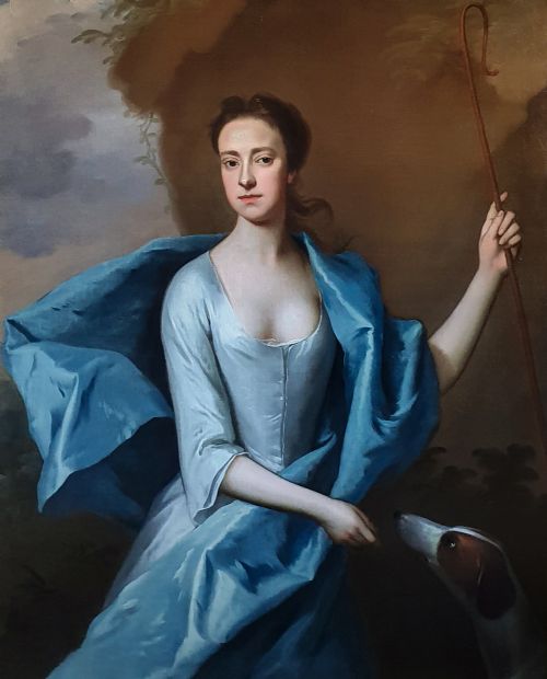 PORTRAIT OF MISS LYDDELL AS A SHEPHERDESS C1710 BY MICHAEL DAHL 16591743 - ADDITIONAL PHOTO 1