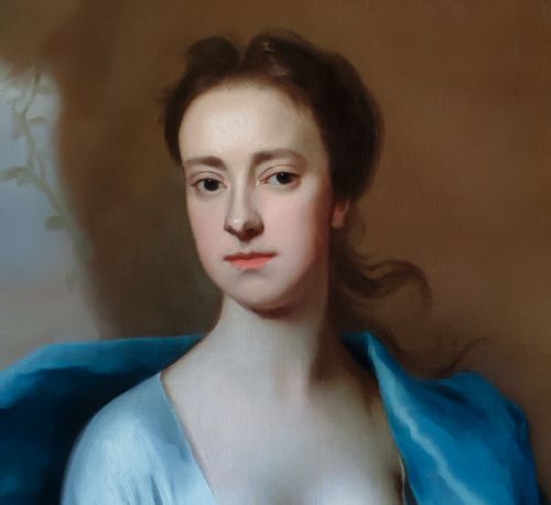 PORTRAIT OF MISS LYDDELL AS A SHEPHERDESS C1710 BY MICHAEL DAHL 16591743 - ADDITIONAL PHOTO 5