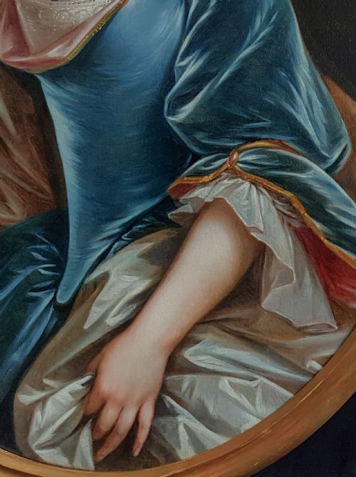 PORTRAIT OF A LADY C1750 CIRCLE OF FRANOIS HUBERT DROUAIS 17271775 - ADDITIONAL PHOTO 2