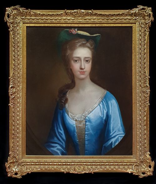 portrait of a lady c1720 circle of jonathan richardson 16671745 - CATEGORY: ANTIQUE ART - DATED 18TH CENTURY
