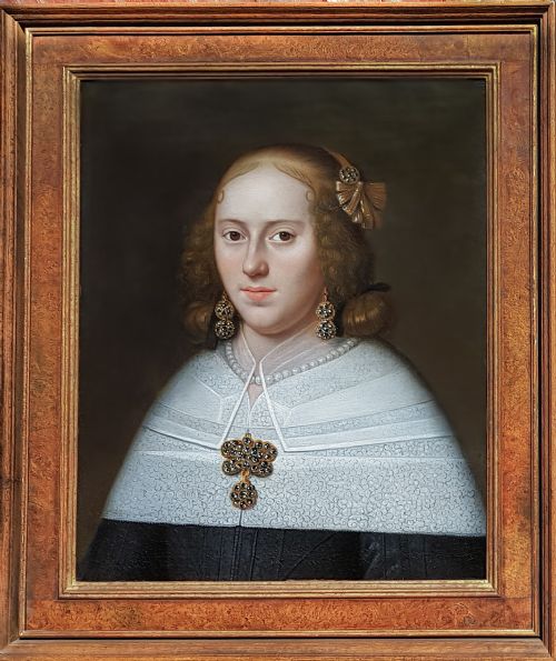 PORTRAIT OF BRIGITTA DE GROOT 16591686 C1659 ATTRIBUTED TO ABRAHAM LIEDTS 16461668 - ADDITIONAL PHOTO 2