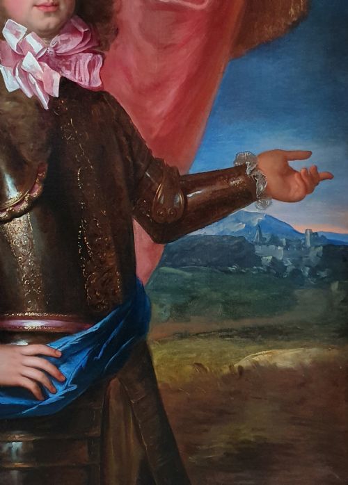 PORTRAIT OF A YOUNG NOBLEMAN IN ARMOUR C1690S STUDIO OF FRANCOIS DE TROY 16451730 - ADDITIONAL PHOTO 7