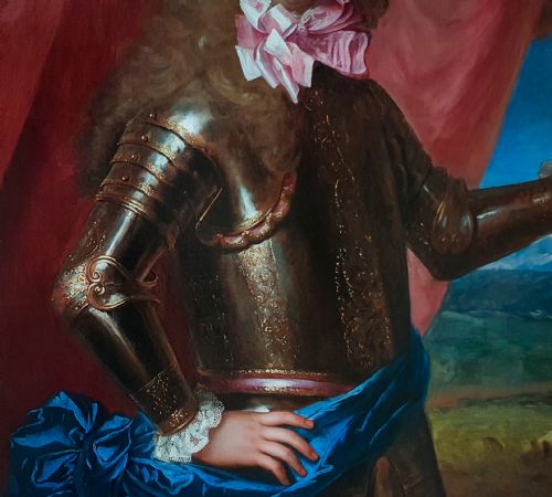 PORTRAIT OF A YOUNG NOBLEMAN IN ARMOUR C1690S STUDIO OF FRANCOIS DE TROY 16451730 - ADDITIONAL PHOTO 8