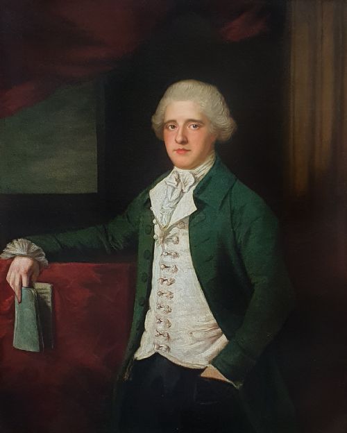 PORTRAIT OF A GENTLEMAN C1780 ATTRIBUTED TO MASON CHAMBERLAIN RA 17271787 - ADDITIONAL PHOTO 1
