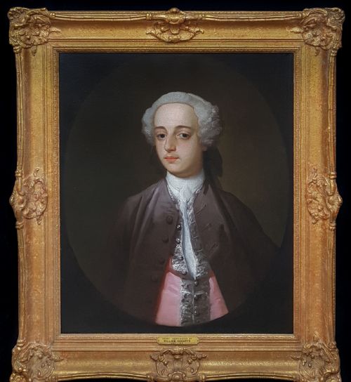 PORTRAIT OF HENRY HARRINGTON C1755 CIRCLE OF WILLIAM HOGARTH 1697 1764 - ADDITIONAL PHOTO 1