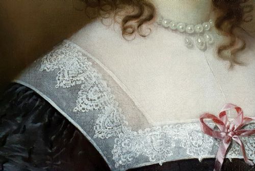 PORTRAIT OF ELIZABETH PENYSTON DATED 1635 SIGNED CORNELIUS JOHNSON 15931664 OIL ON CANVAS - ADDITIONAL PHOTO 8