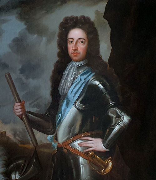 fig 5. Portrait of King William III c.1700; Studio of Sir Godfrey Kneller (1646-1723), Antique Oil on Canvas Painting
