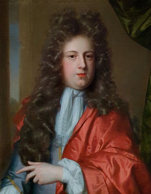 PORTRAIT OF GILBERT COVENTRY 4TH EARL OF COVENTRY C16681719 C1694 BY JOHANN KERSEBOOM D1708 ANTIQUE OIL ON CANVAS PAINTING - ADDITIONAL PHOTO 3