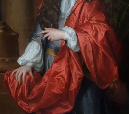 PORTRAIT OF GILBERT COVENTRY 4TH EARL OF COVENTRY C16681719 C1694 BY JOHANN KERSEBOOM D1708 ANTIQUE OIL ON CANVAS PAINTING - ADDITIONAL PHOTO 4