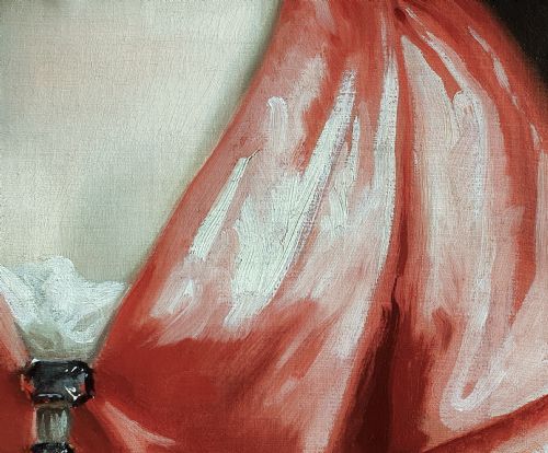 C1702 PORTRAIT OF ELIZABETH FINCH LATER 1ST COUNTESS OF AYLESFORD C16581743 ATTRIBUTED TO JONATHAN RICHARDSON 16671745 OIL ON CANVAS - ADDITIONAL PHOTO 5