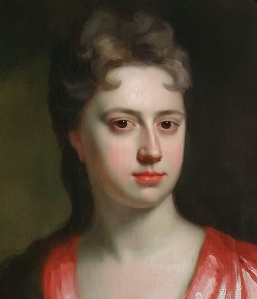 C1702 PORTRAIT OF ELIZABETH FINCH LATER 1ST COUNTESS OF AYLESFORD C16581743 ATTRIBUTED TO JONATHAN RICHARDSON 16671745 OIL ON CANVAS - ADDITIONAL PHOTO 6