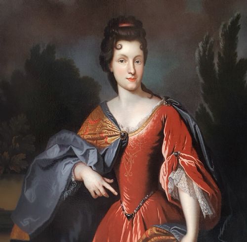 PORTRAIT OF RENE BOUTHILLIER DE CHAVIGNY C1720 CIRCLE OF FRANCOIS DE TROY 16451730 ANTIQUE OIL ON CANVAS PAINTING - ADDITIONAL PHOTO 8
