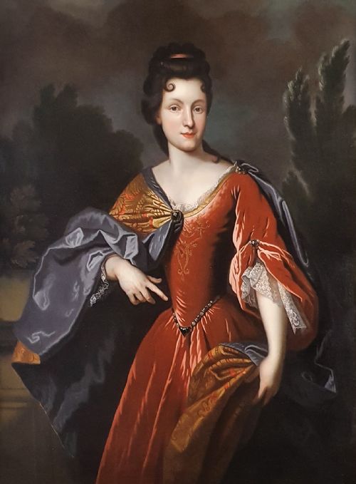PORTRAIT OF RENE BOUTHILLIER DE CHAVIGNY C1720 CIRCLE OF FRANCOIS DE TROY 16451730 ANTIQUE OIL ON CANVAS PAINTING - ADDITIONAL PHOTO 2