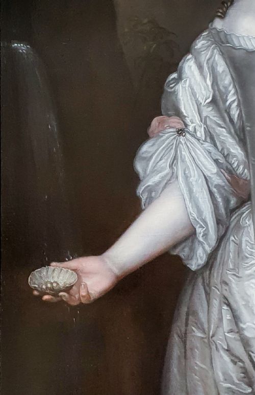 PORTRAIT OF CHARLOTTE STANLEY COUNTESS OF DERBY 15991664 C1648 SIGNED BY J DE LANGHE ACTIVE 16741693 ANTIQUE OIL ON CANVAS PAINTING - ADDITIONAL PHOTO 5