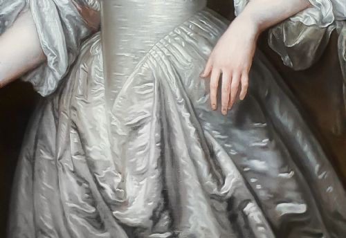 PORTRAIT OF CHARLOTTE STANLEY COUNTESS OF DERBY 15991664 C1648 SIGNED BY J DE LANGHE ACTIVE 16741693 ANTIQUE OIL ON CANVAS PAINTING - ADDITIONAL PHOTO 6