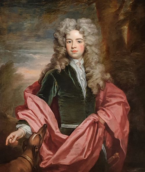 PORTRAIT OF THOMAS SMITH ESQUIRE C1705 SIR GODFREY KNELLER BT 16461723 ANTIQUE OIL ON CANVAS PAINTING - ADDITIONAL PHOTO 2