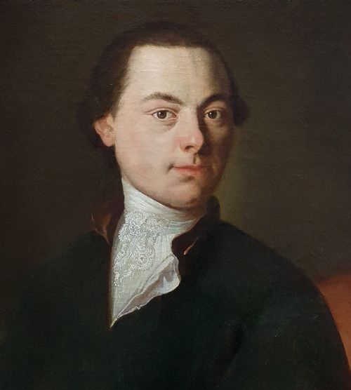 PORTRAIT OF A GENTLEMAN POET C1760 FOLLOWER OF ANTON GRAFF 17361813 OIL ON CANVAS PAINTING - ADDITIONAL PHOTO 3