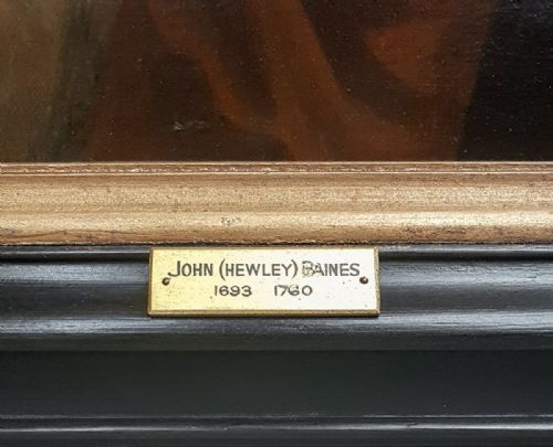 PORTRAIT OF JOHN HEWLEY BAINES SIGNED DATED 1697 JOHN VERELST 16481734 ANTIQUE OIL ON CANVAS PAINTING - ADDITIONAL PHOTO 7