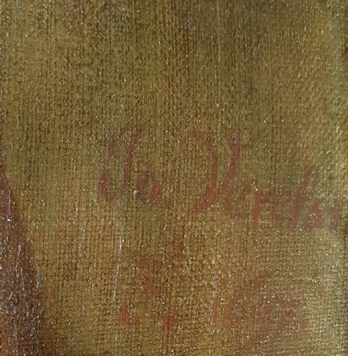 PORTRAIT OF JOHN HEWLEY BAINES SIGNED DATED 1697 JOHN VERELST 16481734 ANTIQUE OIL ON CANVAS PAINTING - ADDITIONAL PHOTO 8