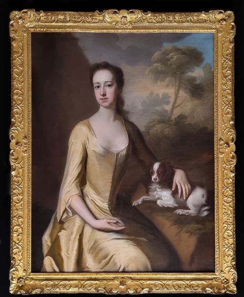 Portrait of Lady Mary Booth, Later Countess of Stamford C.1720; Attributed to Michael Dahl (1659-1743), Antique Oil on Canvas Painting