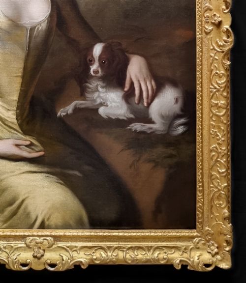 fig 3. Portrait of Lady Mary Booth, later Countess of Stamford c.1720; Attributed to Michael Dahl (1659-1743), Antique oil on canvas painting